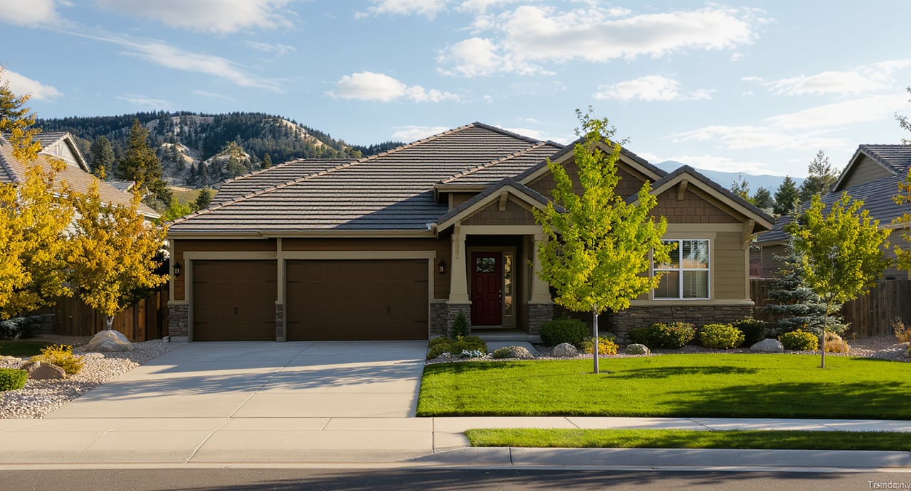 Commercial building with low-slope membrane roof in a Colorado Springs business district