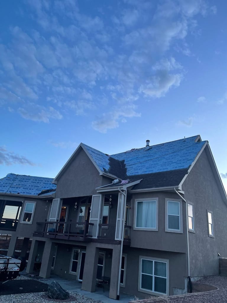 Residential roofing project in Falcon, Colorado