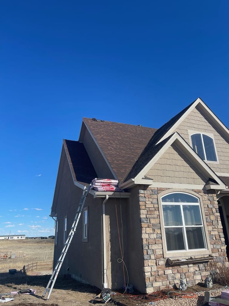 New roof installation on a Colorado Springs home